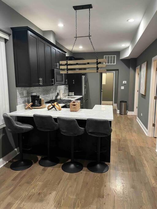 Neutral Spiraled Vibes Apartment Chicago
